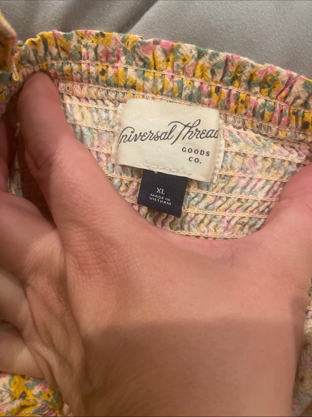 Universal Thread Yellow Floral Ruffle Strap Sundress - Picture 2 of 2